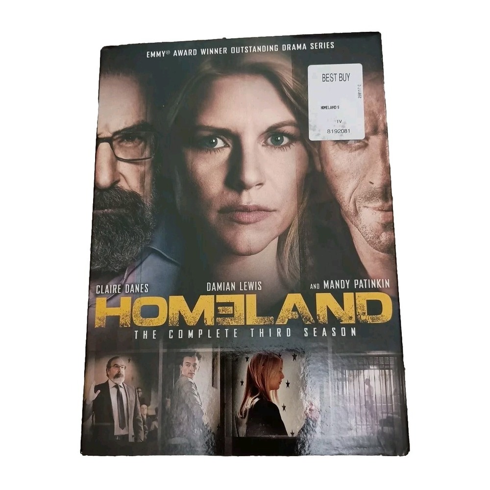 Homeland The Complete Third Season DVD 2014 4-Disc Set Drama Series NR